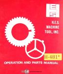 HES-HES 24 NCA, Lathe Install, Operations, Maintenance Wiring and Parts Manual 1973-24 NCA-05